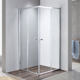 [DFLEX-100-WTB2-C80] Box doccia cristallo 2 lati Wonder 80x80 cm