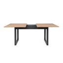(2c) Tavolo moderno salotto cucina allungabile quercia cm 160-200 x 90(DENVER50)