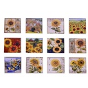 Calamita ceramica 12 pezzi ass girasolec-espositore cm7,5x7,5