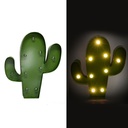 Cactus metallo verde con led cm 25
