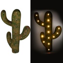 Cactus metallo verde con led cm 40x58