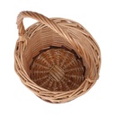 Cestino vimini 1-2 naturale riga tondo cm 14h9/20
