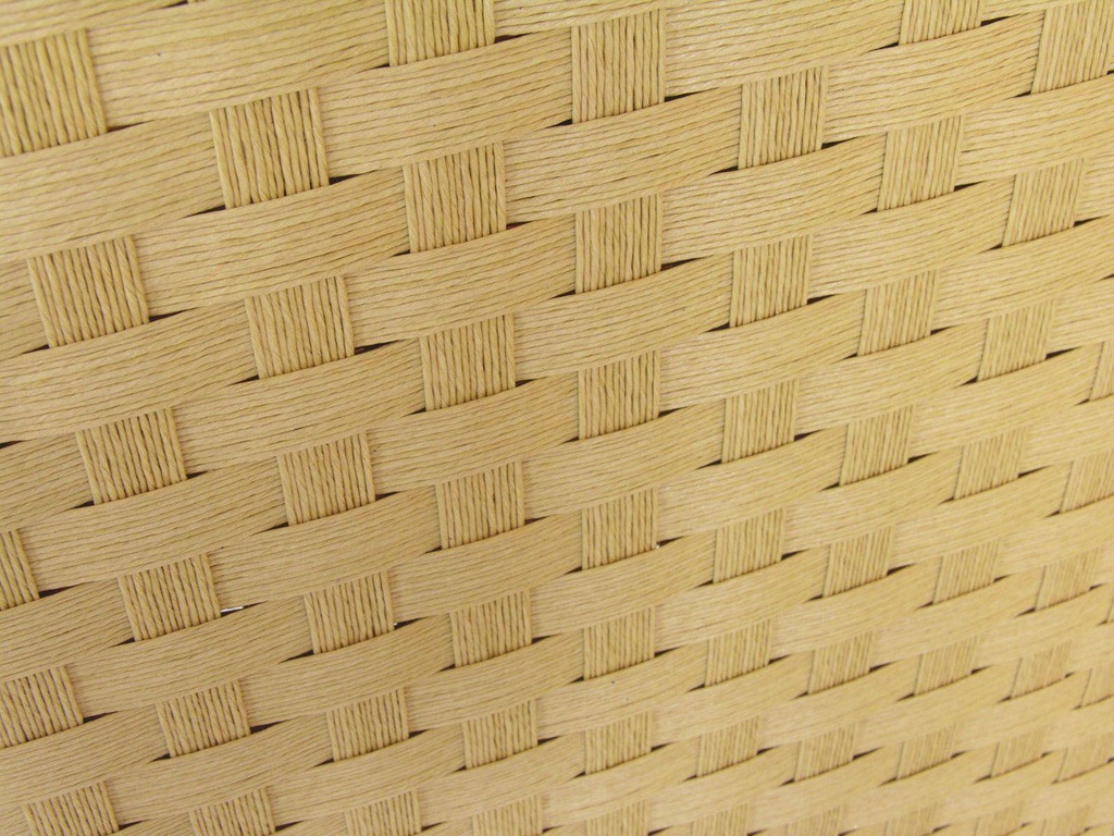 Cesto vimini intreccio rosso naturale rettangolare cm53x38h13