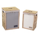 Cestone  legno brenda 1-2 c-cassetti 1-3bottone rettangolare cm40x31h55