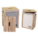 Cestone  legno brenda 1-2 c-cassetti 1-3bottone rettangolare cm40x31h55