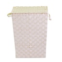 Cestone poliestere crema rettangolare cm 40x30h53