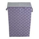 Cestone poliestere grigio rettangolare cm 40x30h53
