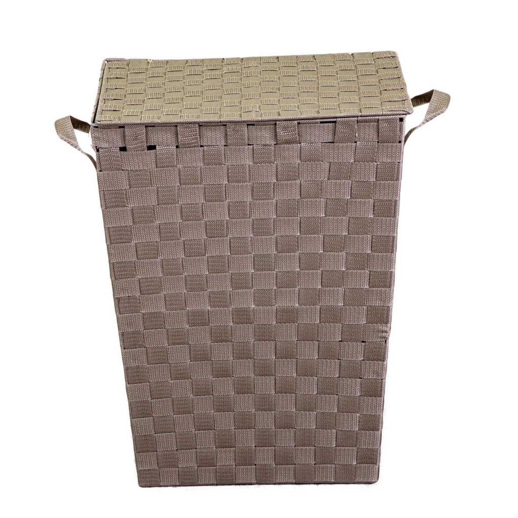 Cestone poliestere tortora rettangolarecm 40x30h53