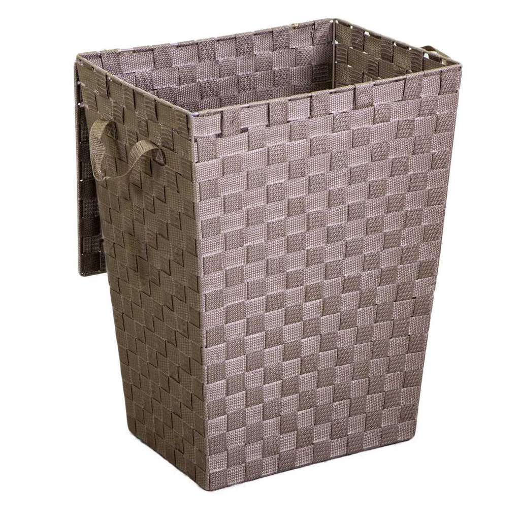 Cestone poliestere tortora rettangolarecm 40x30h53