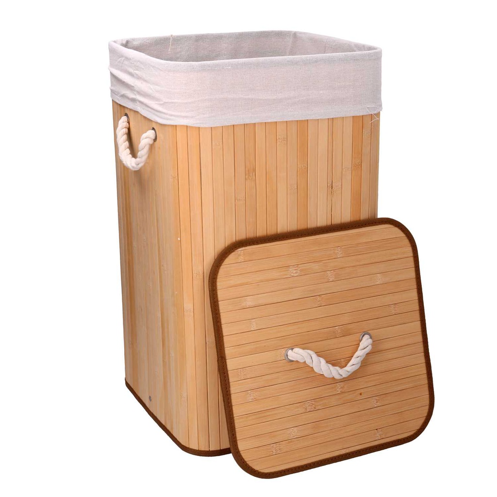Cestone bambu naturale cm 35x35h60