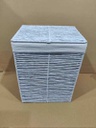 Cestone paper Hilary bianco rettangolare pieghevole cm 30x40h55