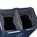 Cestone tessuto sacco blu doppio pieghevole cm 54x34