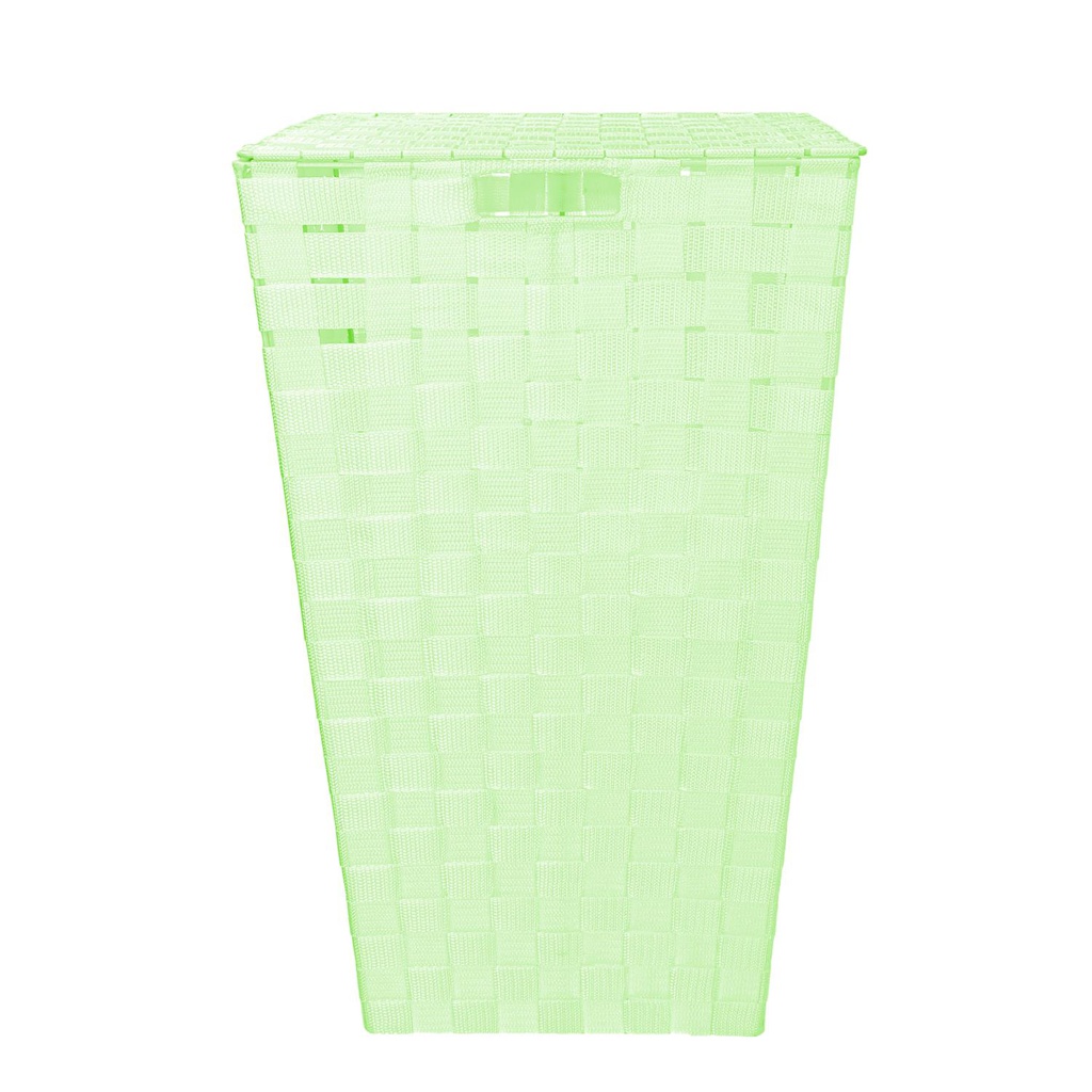 Cestone poliestere verde chiaro rettangolare cm 40x30h53