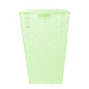 Cestone poliestere verde chiaro rettangolare cm 40x30h53