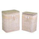 Cestone rattan emanuele 1-2 naturale rettangolare cm46x36h59