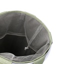 Cestone tessuto sacco verde tondo pieghevole cm ø40h55