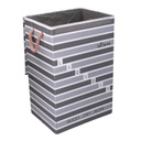 Cestone tessuto laundry grigio con coperchio cm 40x30h60
