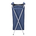 Cestone tessuto sacco blu pieghevole cm 29x33.5h66