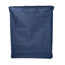 Cestone tessuto sacco blu rettangolare pieghevole cm 55x19h66