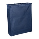 Cestone tessuto sacco blu rettangolare pieghevole cm 55x19h66