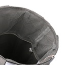 Cestone tessuto sacco grigio tondo pieghevole cm ø40h55