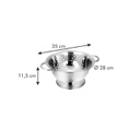 Colpasta con base GrandChef in acciaio inox D28 cm