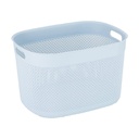 Contenitore Kis Filo Baskets XL Stone Blu - dimensioni cm 44x33x27h
