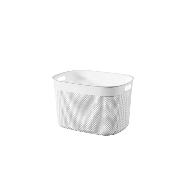 Contenitore Kis Filo Baskets XS Bianco - Dimensioni: 24x18x12h cm