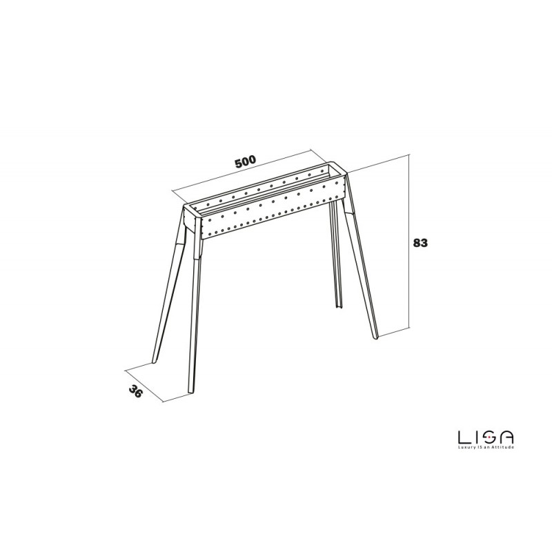 Cuocispiedino Miami 500 cm 50 x 36 x 83 h