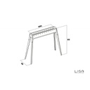 Cuocispiedino Miami 500 cm 50 x 36 x 83 h