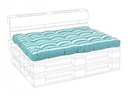 Cuscino Pallet Seduta Riga Turchese 120x80xH15 cm
