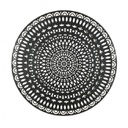 Decorazione metallo da parete Adhira cm 85