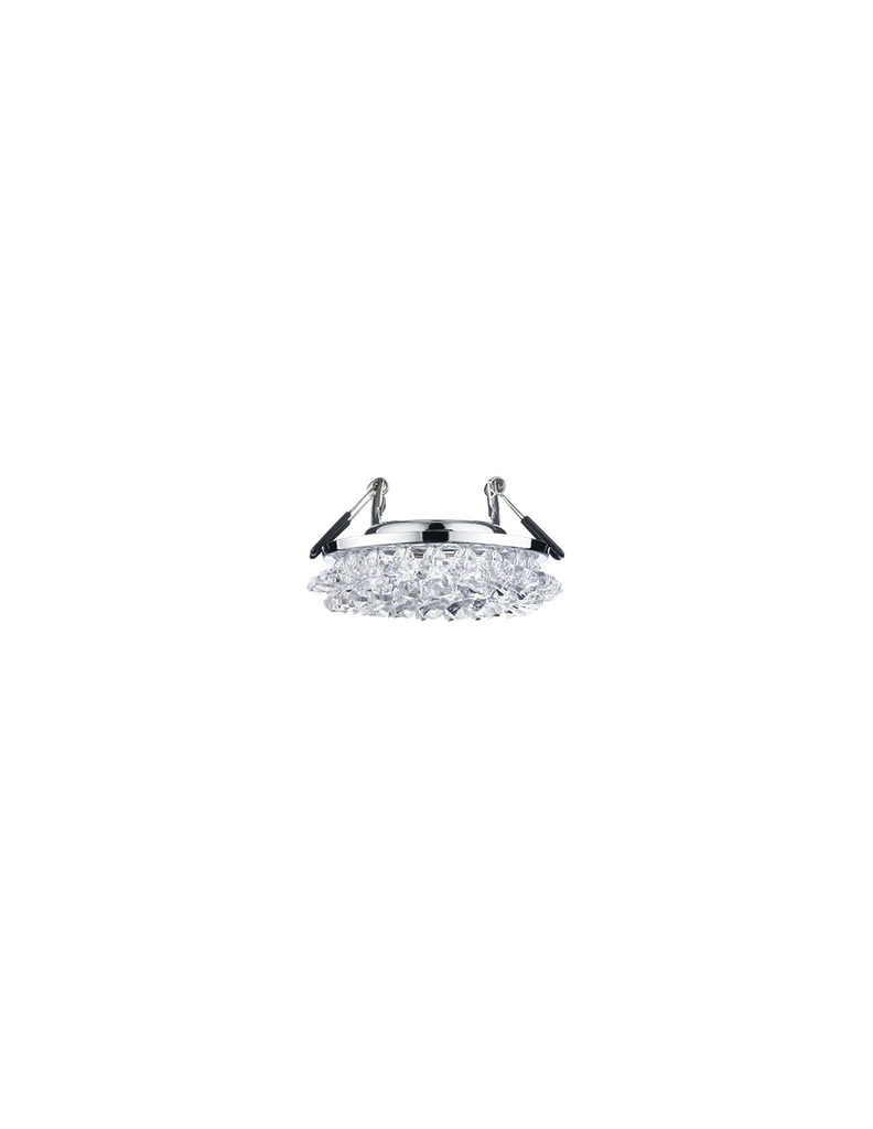 Faretto da Incasso Dolomite 1xGU10 Cromo Con Kristallglas Ø9 cm Trio Lighting