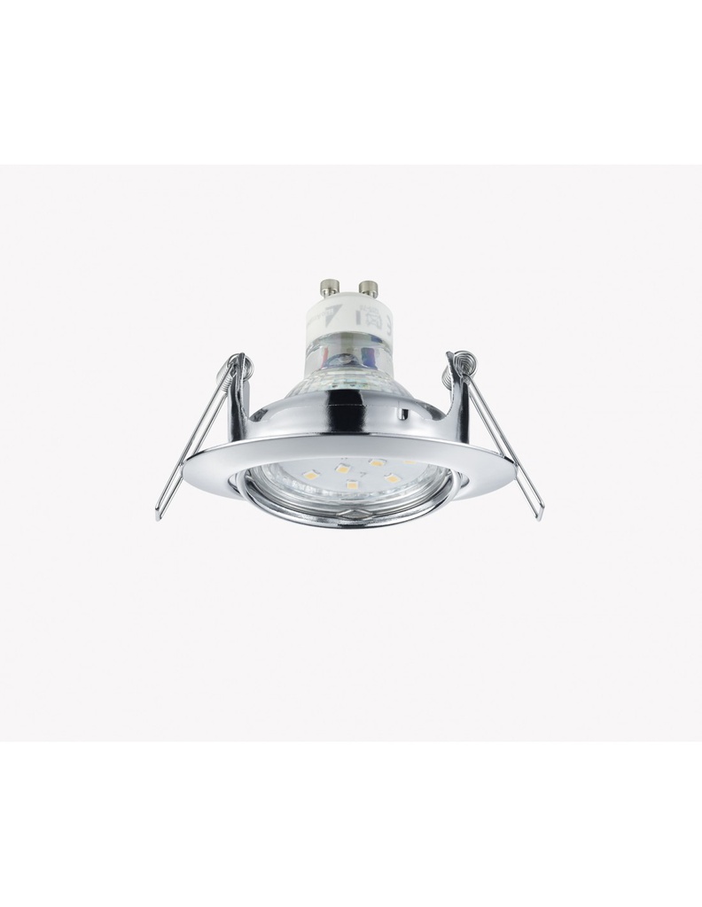 Faretto da Incasso Rotondo Jura 1xGU10 Cromo Ø8 cm Trio Lighting