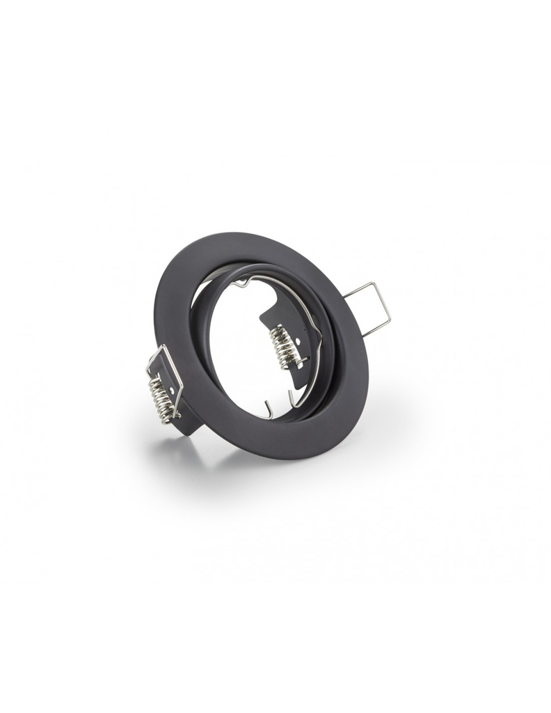 Faretto da Incasso Rotondo Jura 1xGU10 Nero Ø8 cm Trio Lighting