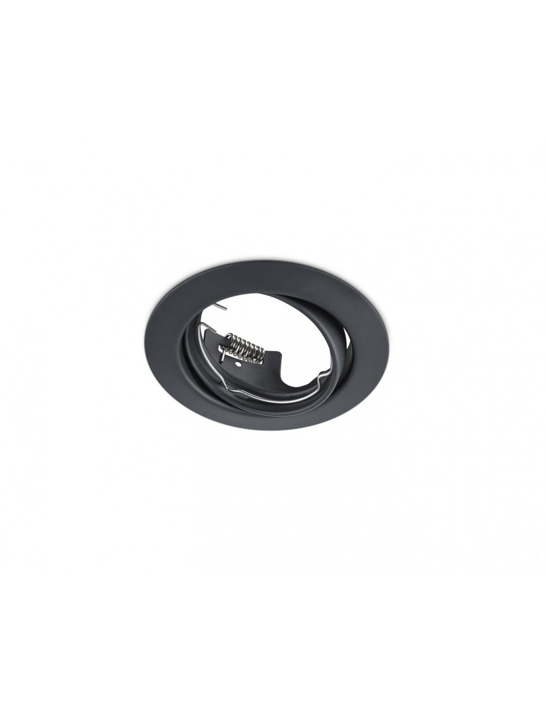 Faretto da Incasso Rotondo Jura 1xGU10 Nero Ø8 cm Trio Lighting