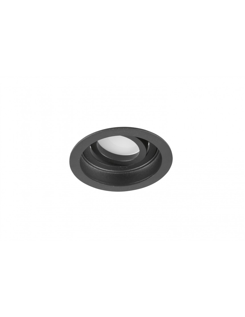 Faretto da Incasso Rotondo Kenai 1xGU10 Nero Ø9 cm Trio Lighting