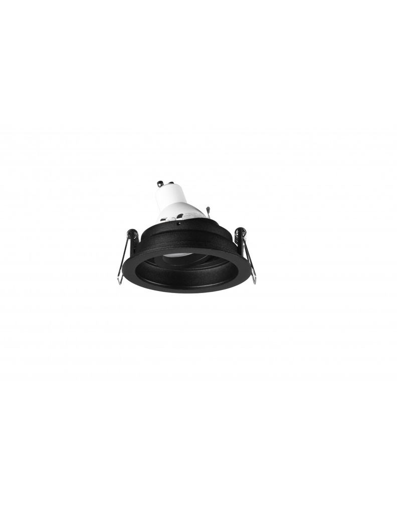 Faretto da Incasso Rotondo Kenai 1xGU10 Nero Ø9 cm Trio Lighting