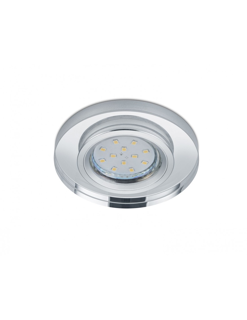 Faretto da Incasso Rotondo Kristallglas Pirin GU10 Cromo Trio Lighting