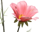 Fiore Artificiale rosa in poliestere con stelo