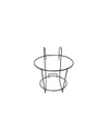 Fioriera balcone nera 22cm