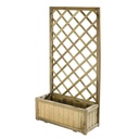 Fioriera con griglia autoclavata 75x30x140 per arredo giardino