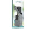 Fontana in poliresina da esterno grigia 87h cm
