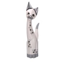 Gatto legno 1-3 bianco cm h60/80/100