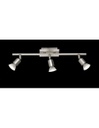 Lampada Soffitto 3 Spot GU10 Orientabili Nimes Nichel Trio Lighting