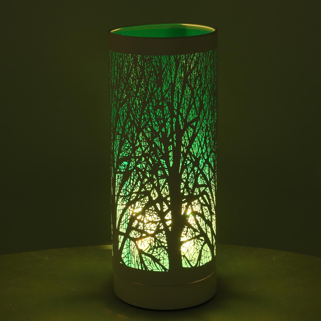 Lampada aroma metallo touch verde cmø10h26