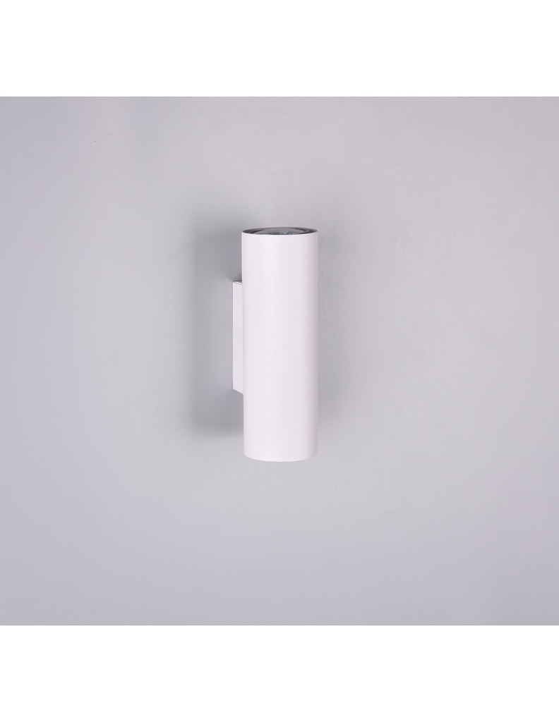 Lampada da Parete Cilindro Bianco Marley Doppia Luce Sopra e Sotto Trio Lighting