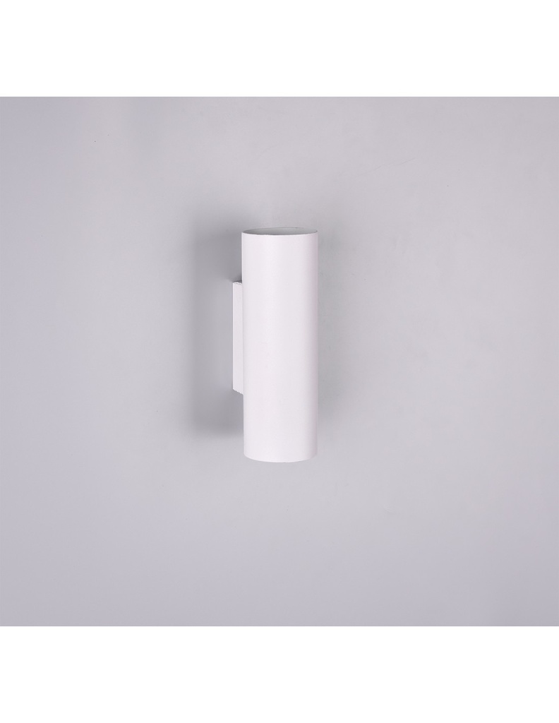 Lampada da Parete Cilindro Bianco Marley Doppia Luce Sopra e Sotto Trio Lighting