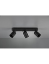 Lampada da Soffitto 3 Faretti Spot GU10 Orientabili Pago Nero Trio Lighting