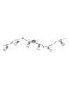 Lampada da Soffitto 6 Spot E14 Orientabili Levisto Nichel Trio Lighting